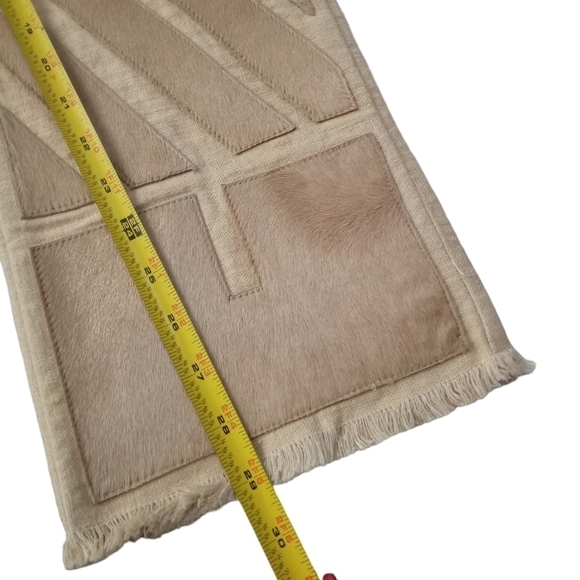 BCBG MaxAzria Collection Beige Hook Zip Closure Burlap Frayed Hem Pants … - Picture 7 of 10